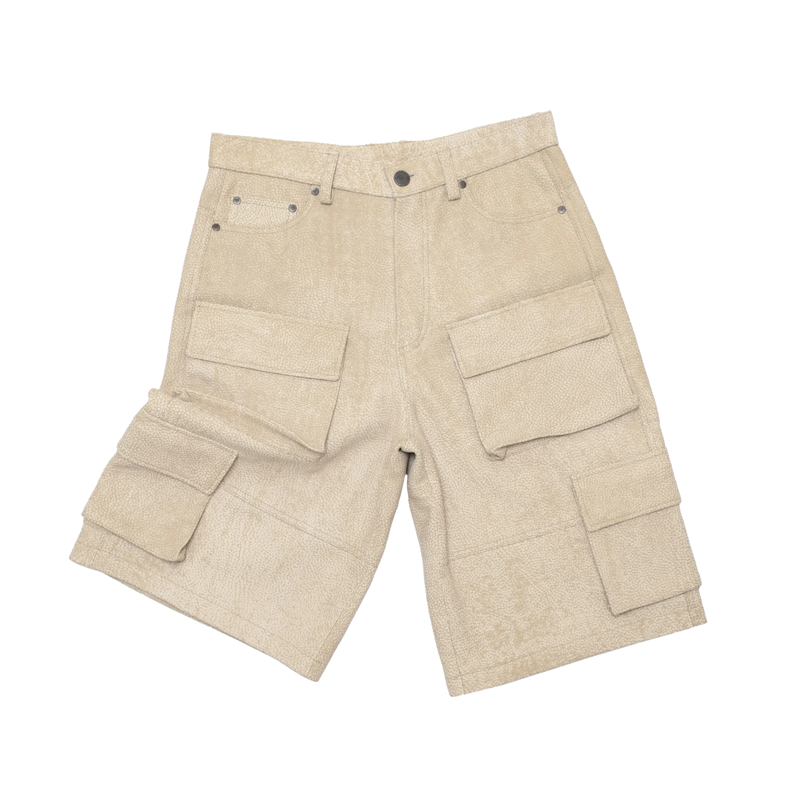 20 LEATHER SHORTS BEIGE // SHORTS