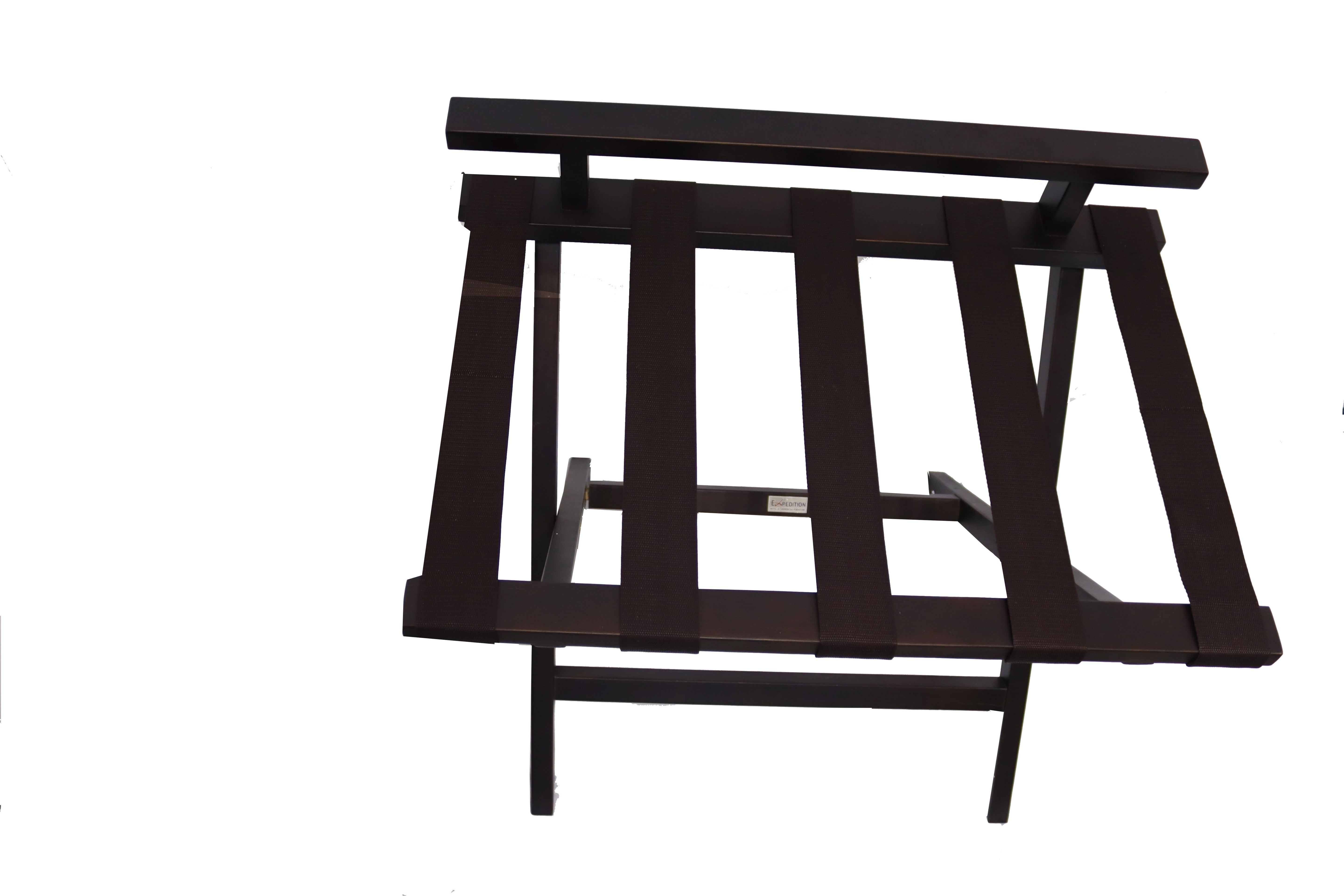Foldable wooden luggage rack 70x48.5x51x10cm