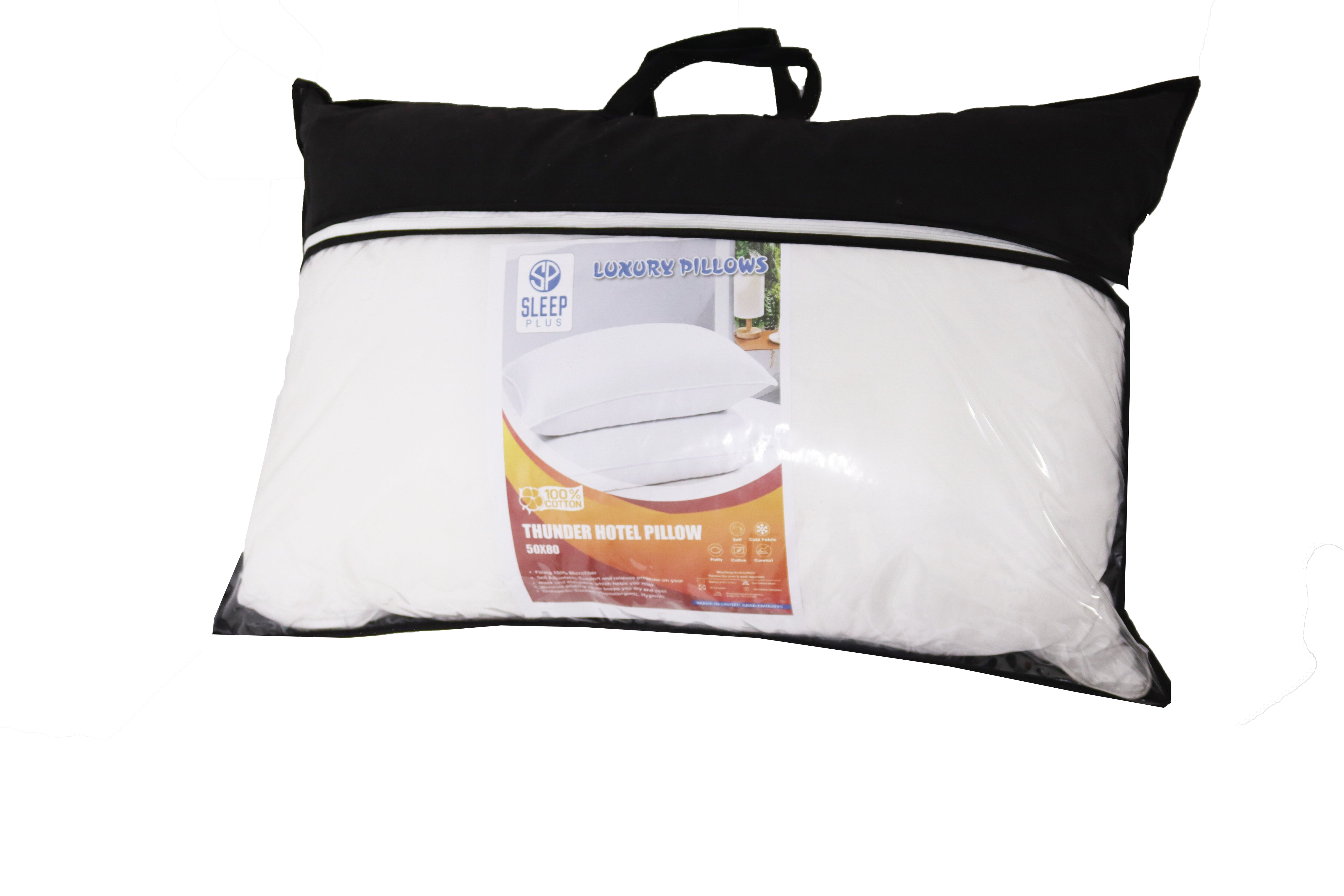 Luxury White HOTEL PILLOW TC220 Size 75x50 cm