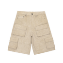 20 LEATHER SHORTS BEIGE // SHORTS