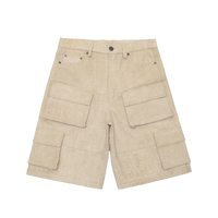 20 LEATHER SHORTS BEIGE // SHORTS