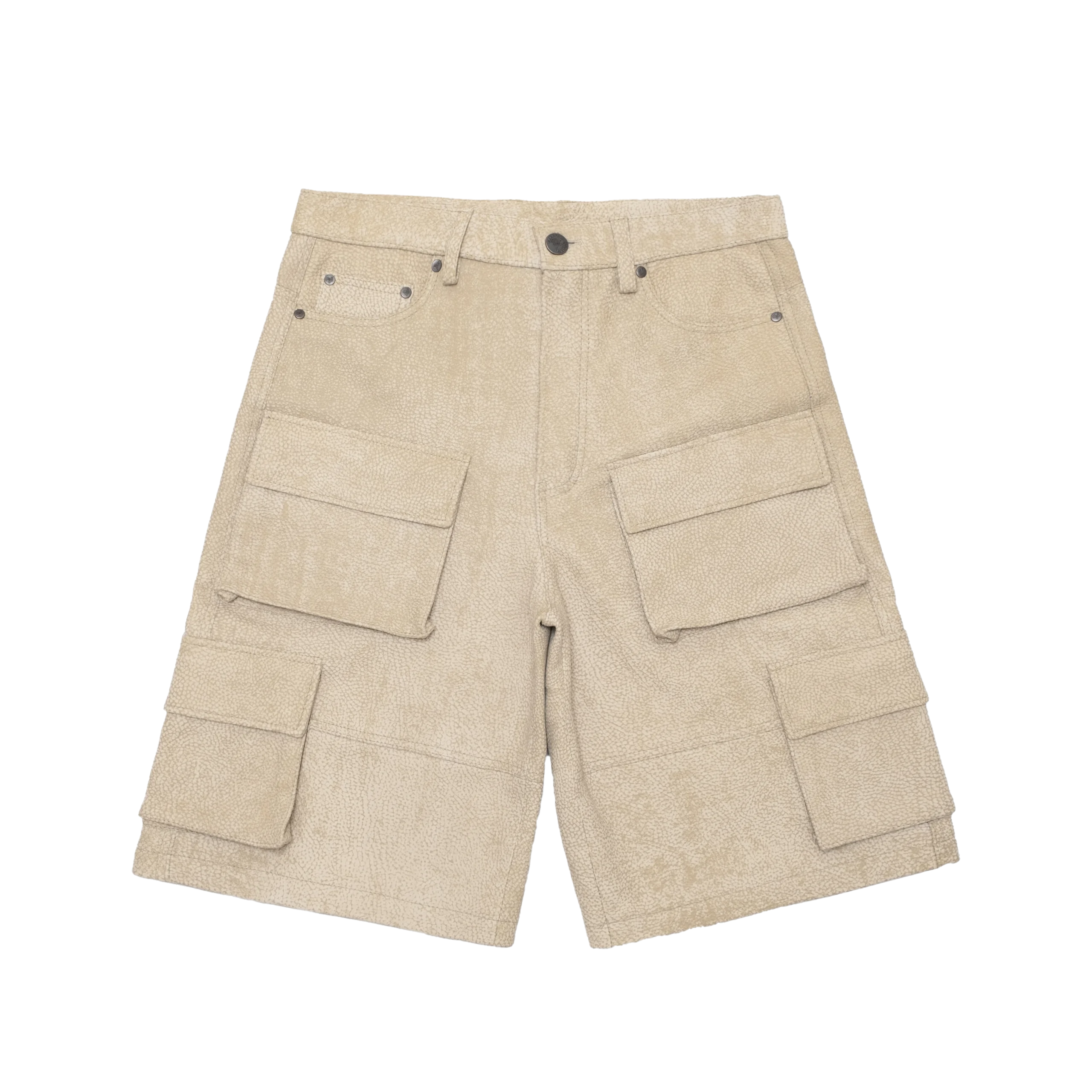 20 LEATHER SHORTS BEIGE // SHORTS