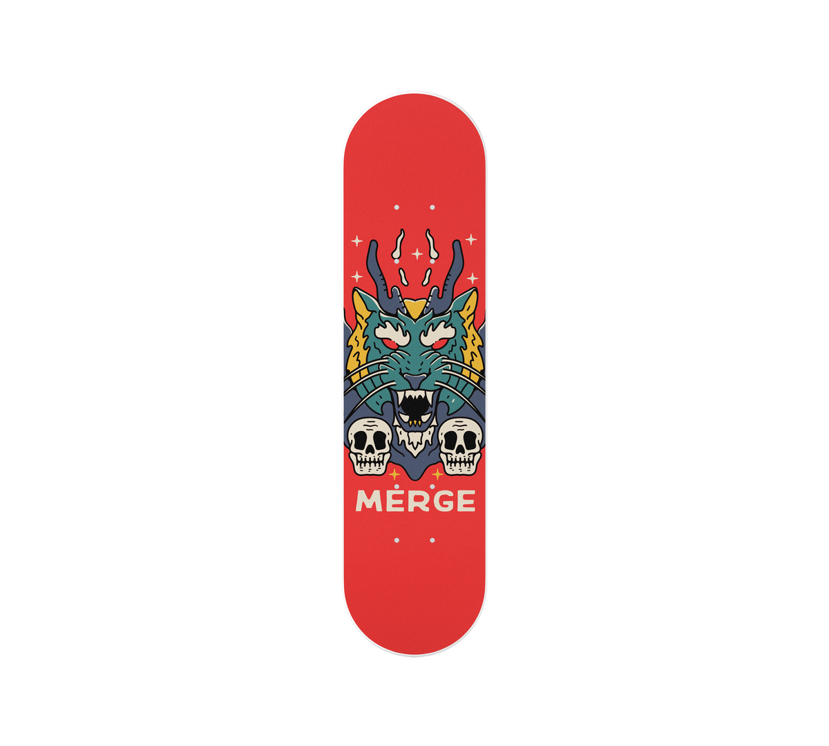 red / longboard