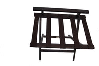 Foldable wooden luggage rack 70x48.5x51x10cm