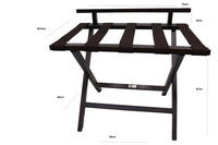 Foldable wooden luggage rack 70x48.5x51x10cm